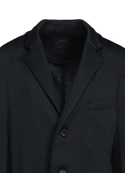 POLYESTER SMOOTH JERSEY NOTCHED LAPELS SLIM JACKET