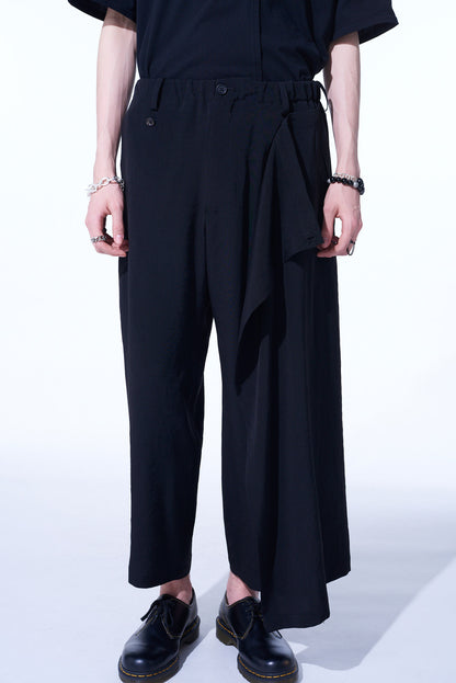 CREPE DE CHINE WRAP PANTS