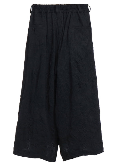 CATCH-WASHER FINISH COTTON JERSEY CULOTTE PANTS