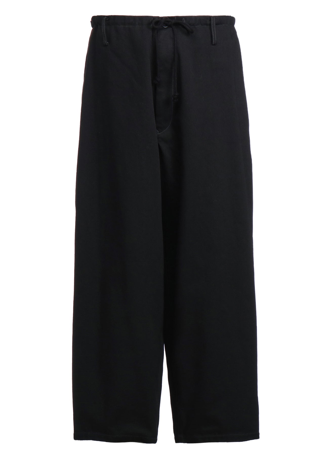 COTTON DRILL DRAWSTRING WIDE PANTS