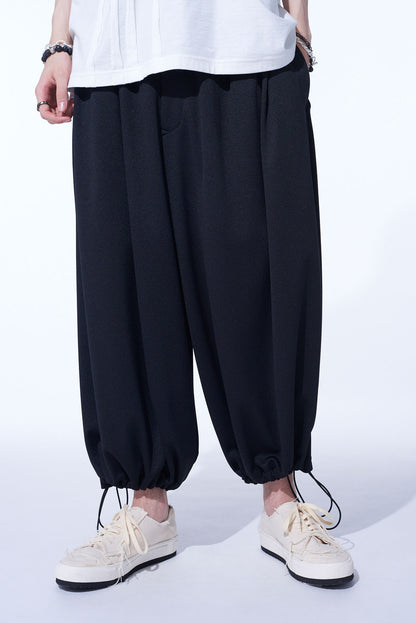 POLYESTER SMOOTH JERSEY 12-PLEATS PANTS