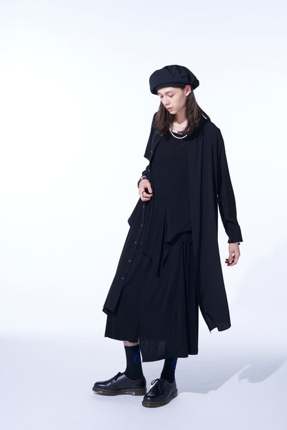 RAYON JERSEY STRINGS GATHERED SKIRT