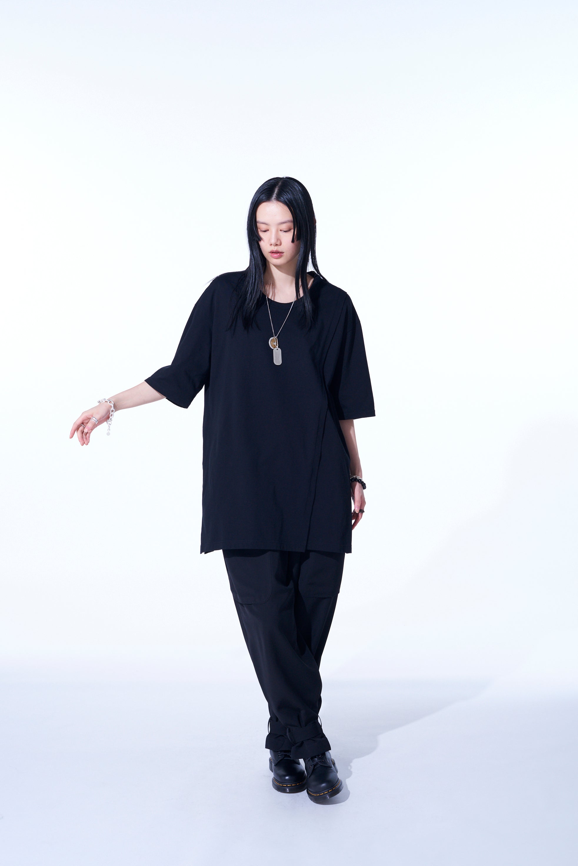 COTTON JERSEY LAYERED T-SHIRT – THE SHOP YOHJI YAMAMOTO