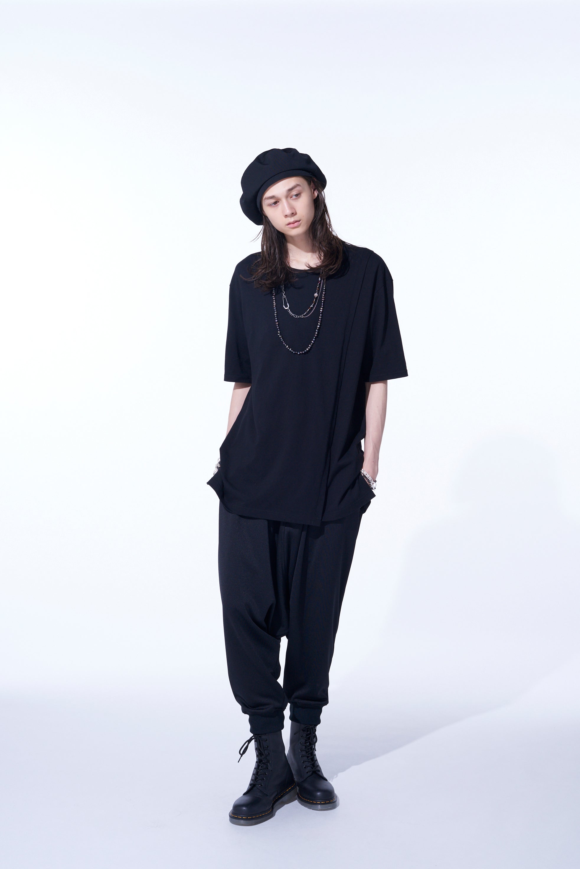 COTTON JERSEY LAYERED T-SHIRT – THE SHOP YOHJI YAMAMOTO