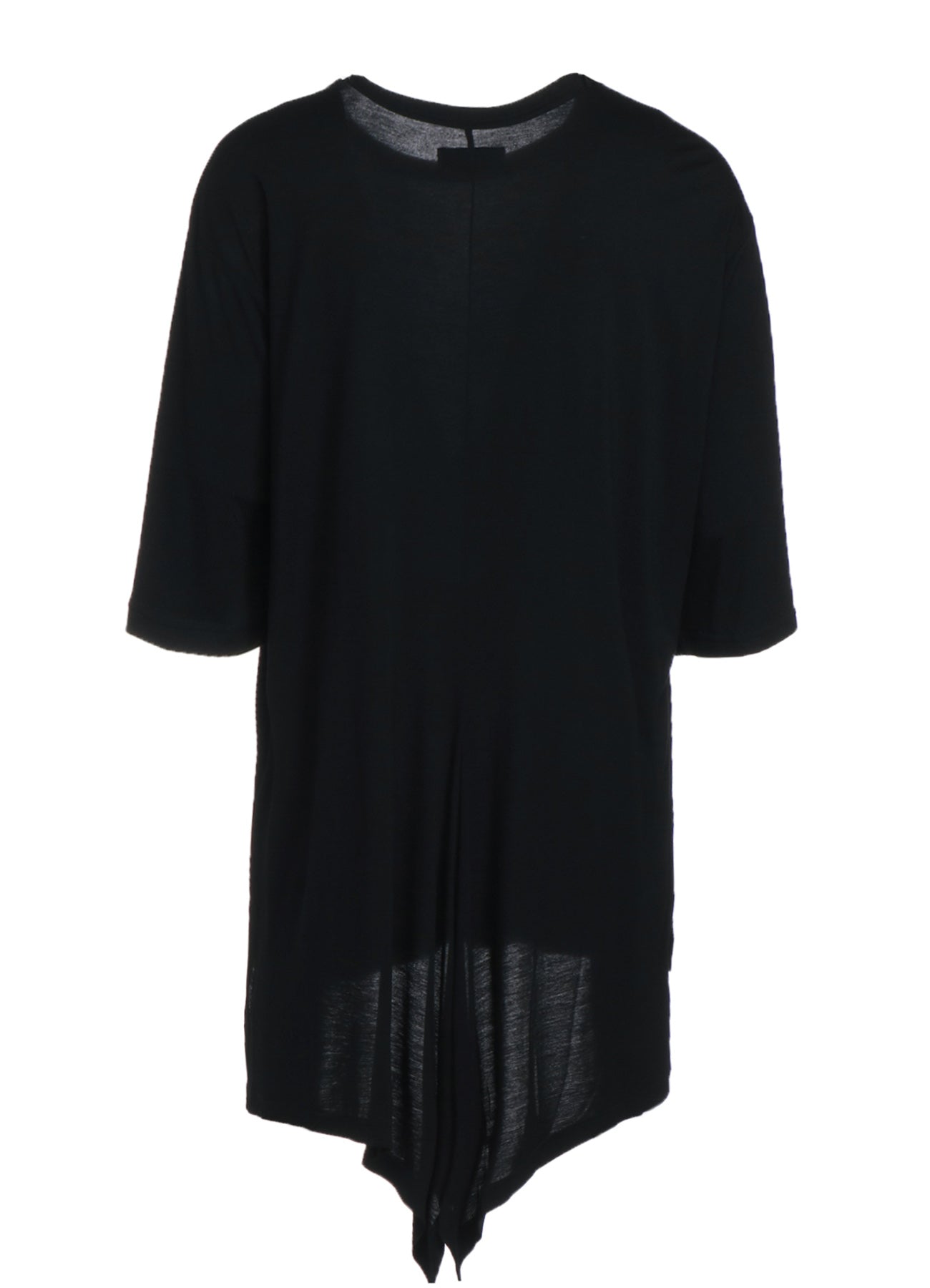 RAYON JERSEY BACK DRAPE FLARE T-SHIRT