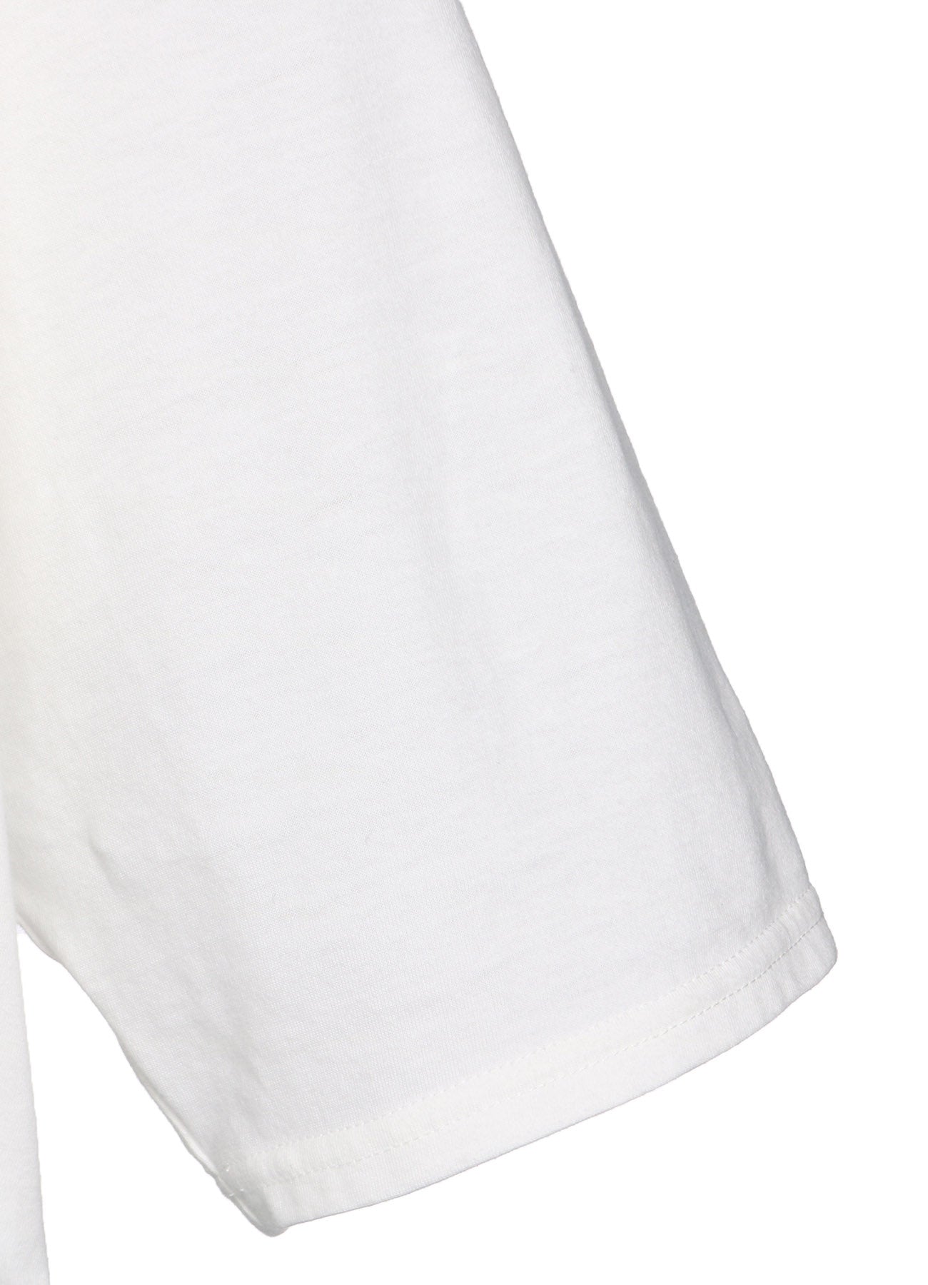 COTTON JERSEY VERTICALLY GRAFTED T-SHIRT WITH HEM SLITS