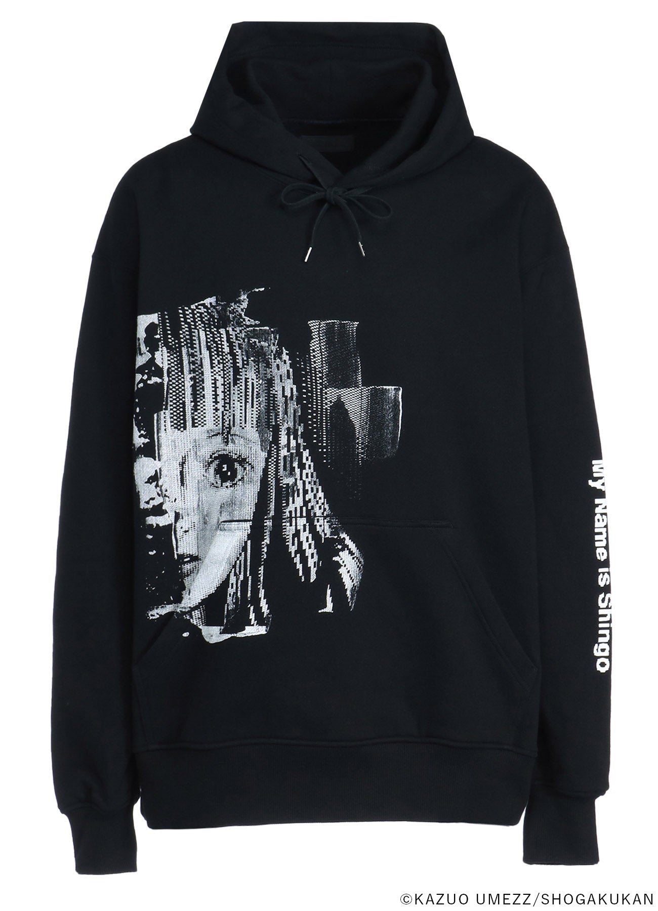 S'YTExKAZUO UMEZZ-MY NAME IS SHINGO- FRENCH TERRY HOODIE WITH PRINTED ILLUSTRATIONS“Marin”