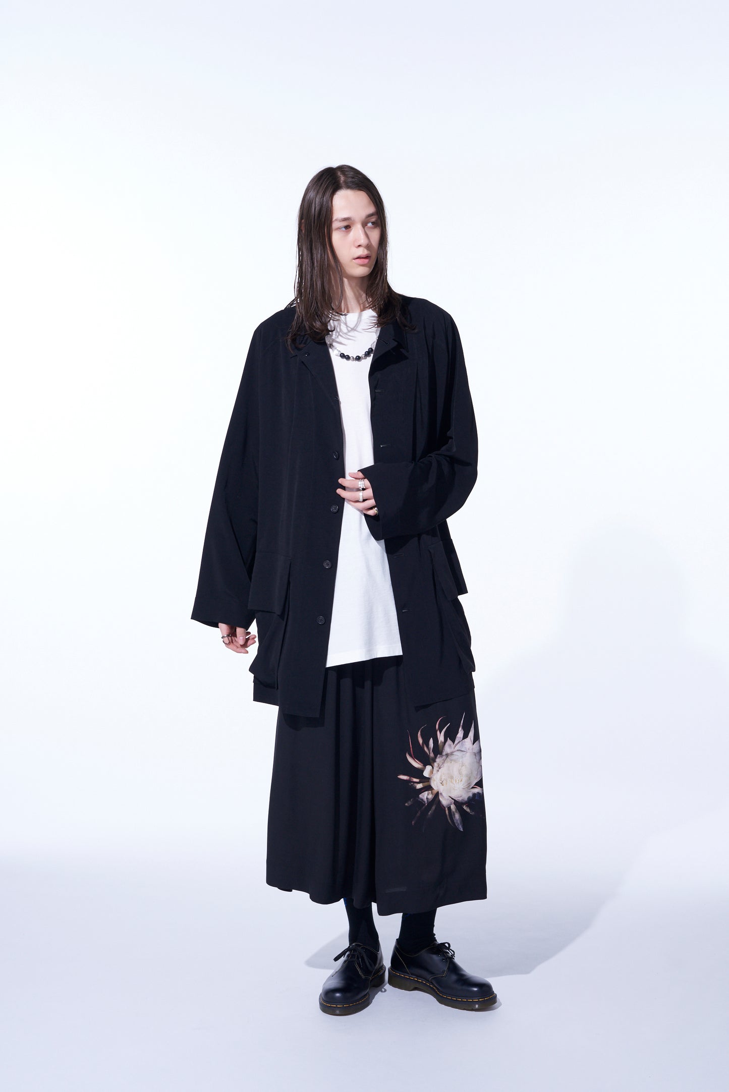 CREPE DE CHINE OVERSIZED TOPPER BLOUSON