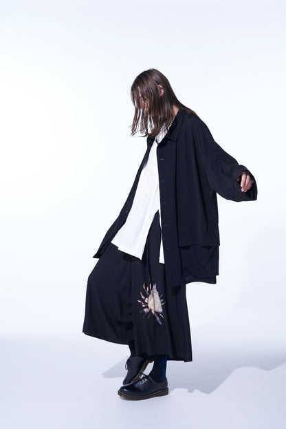 CREPE DE CHINE OVERSIZED TOPPER BLOUSON