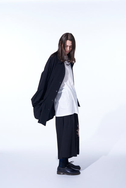 CREPE DE CHINE OVERSIZED TOPPER BLOUSON