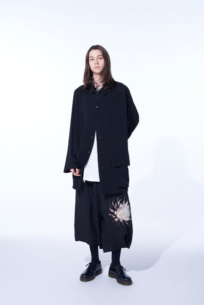 CREPE DE CHINE OVERSIZED TOPPER BLOUSON