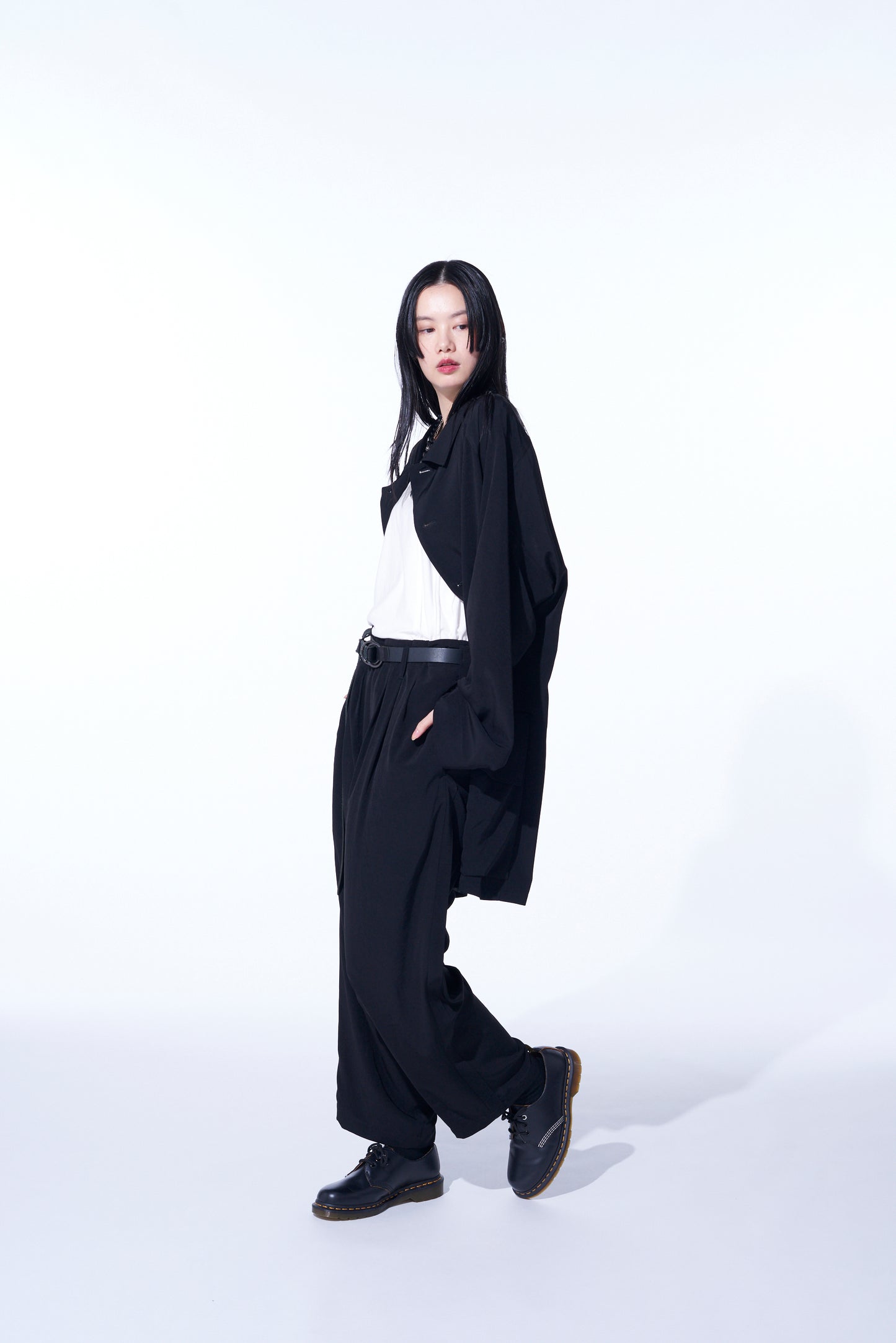 CREPE DE CHINE OVERSIZED TOPPER BLOUSON