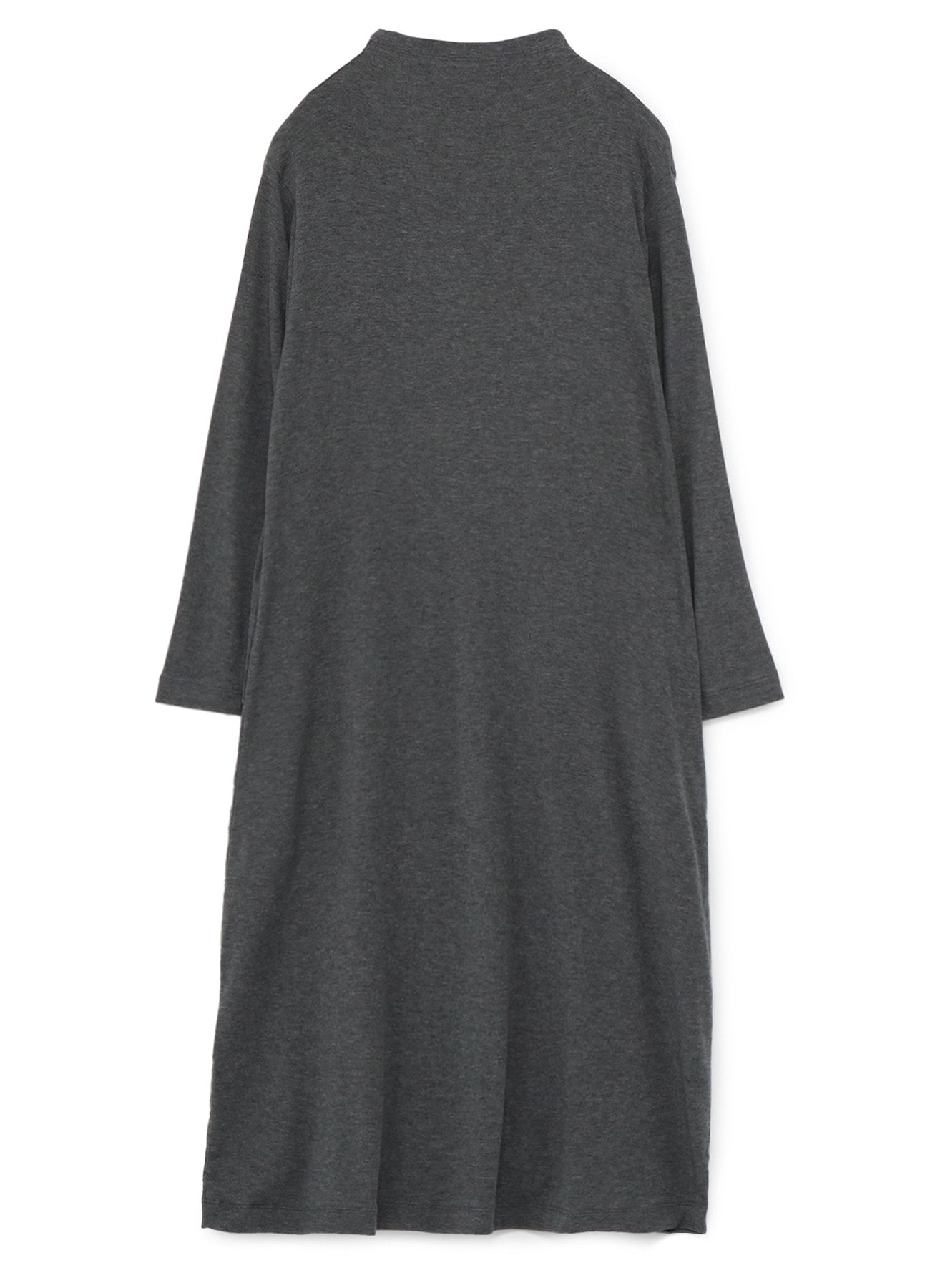 LYOCELL STRETCH RIB JERSEY BOTTLE NECK DRESS