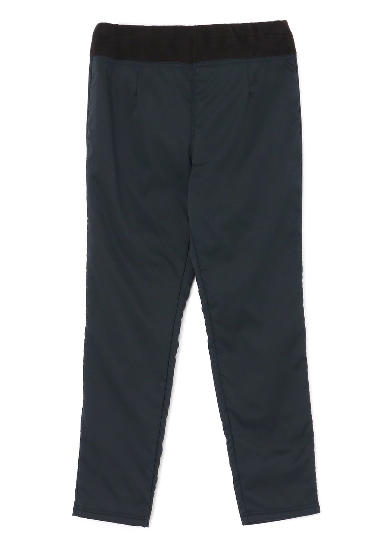 STRETCH TAFFETA + FLEECE SLIM PANTS