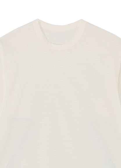 30/1 ORGANIC COTTON JERSEY CREW NECK SHIRT (L)