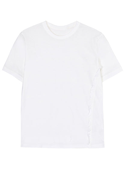 COTTON JERSEY FRILL T-SHIRTS