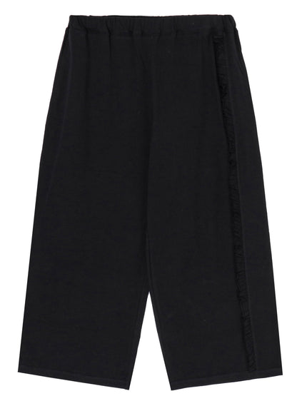 COTTON JERSEY FRILL 4/5 LENGTH PANTS