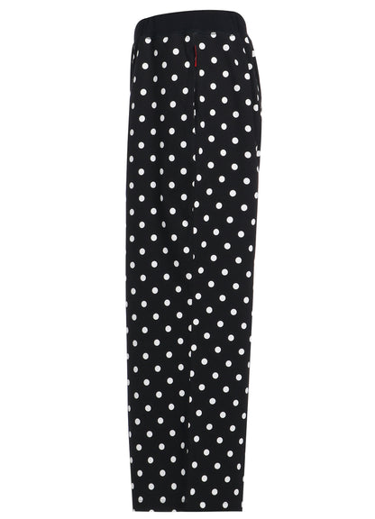 COTTON JERSEY DOT PRINT PANTS