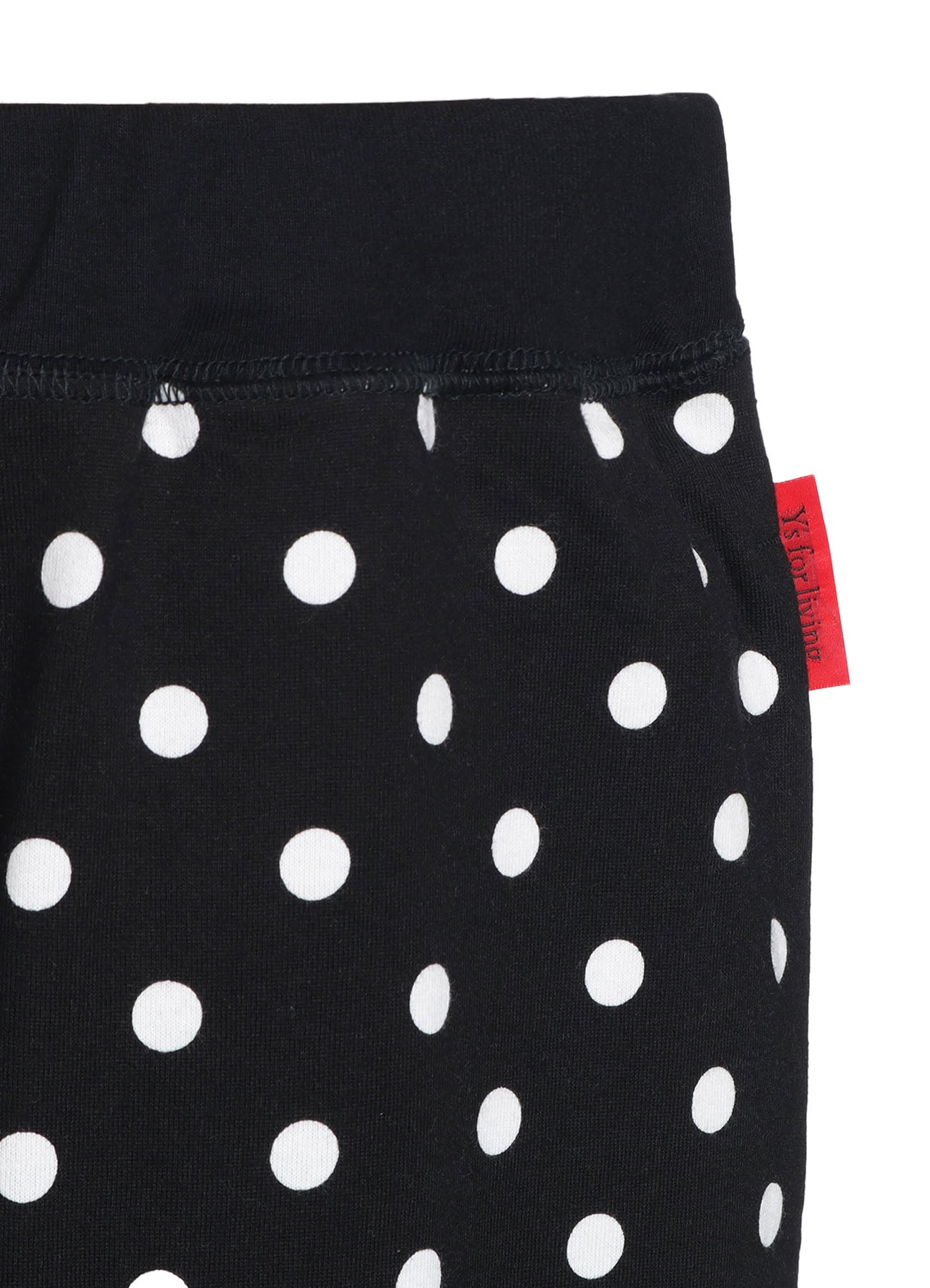 COTTON JERSEY DOT PRINT PANTS