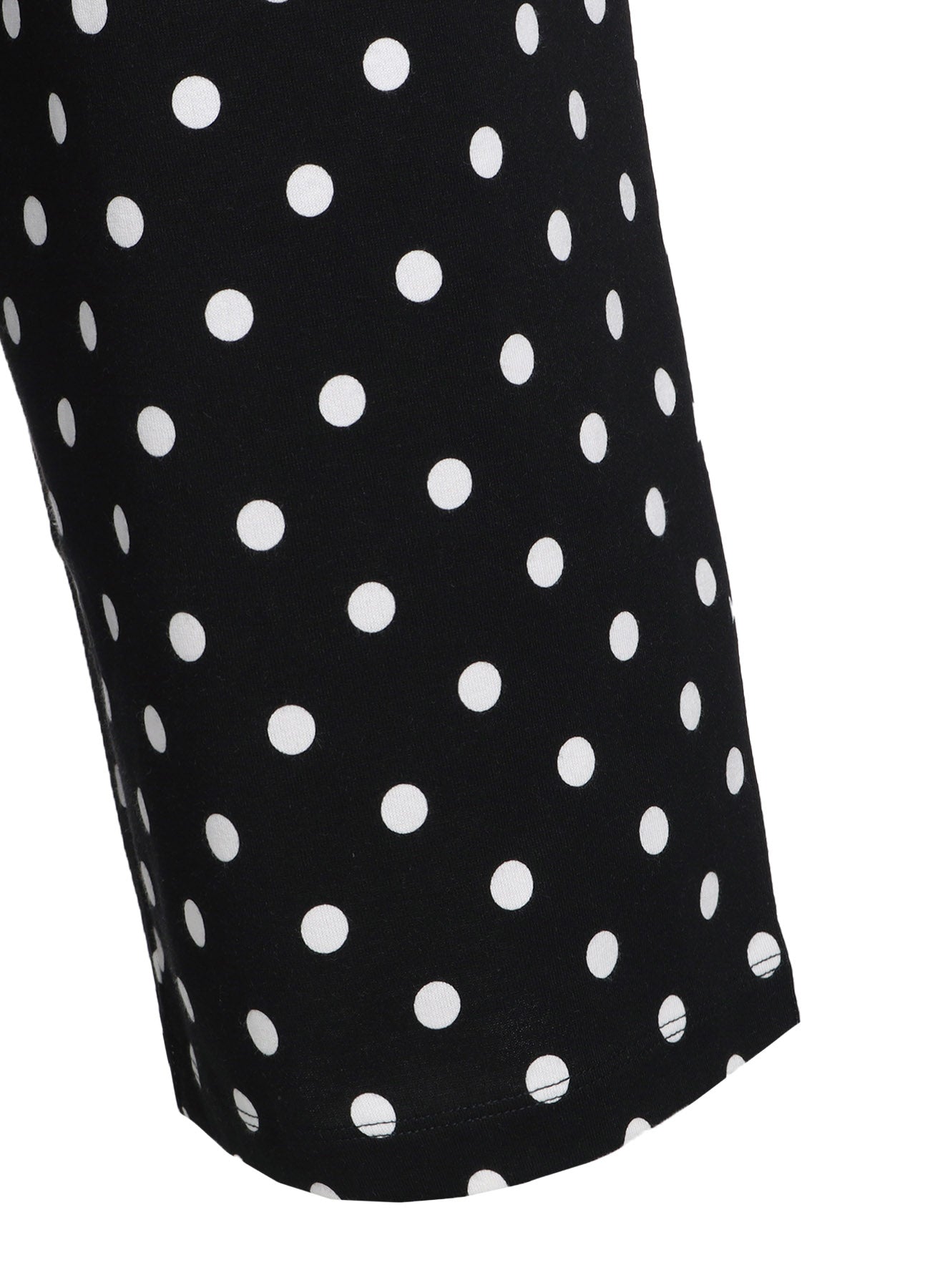 COTTON JERSEY DOT PRINT PANTS