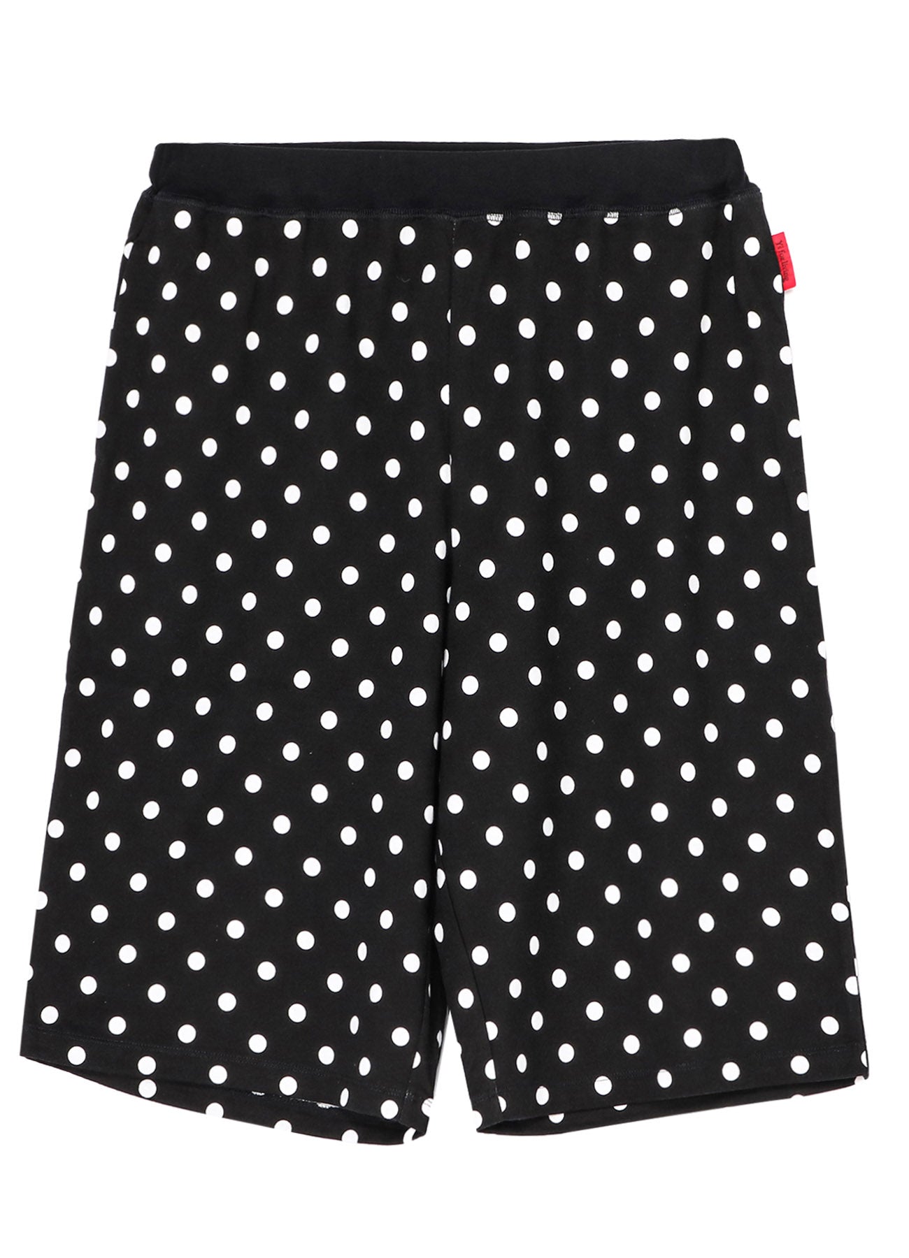 COTTON JERSEY DOT PRINT KNEE-LENGTH PANTS