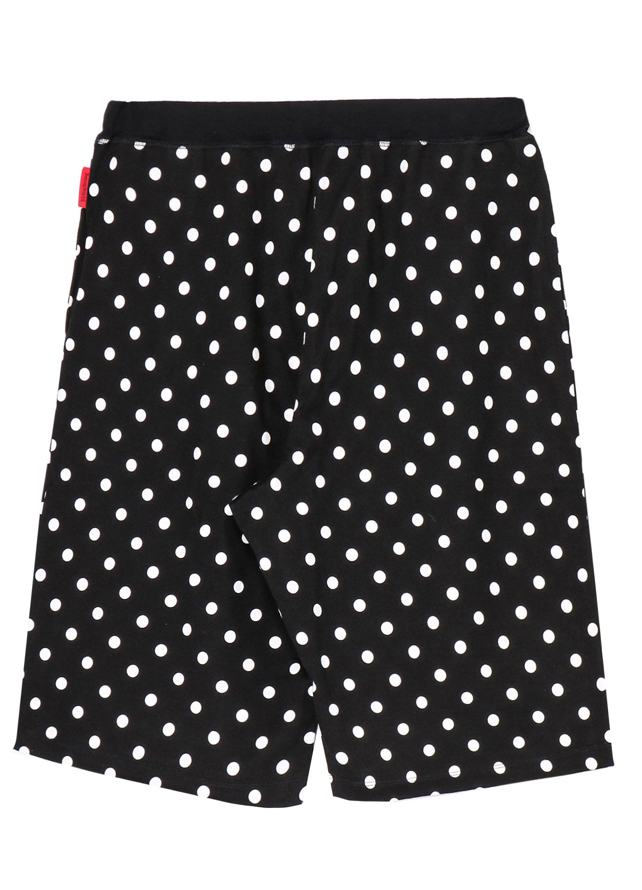 COTTON JERSEY DOT PRINT KNEE-LENGTH PANTS