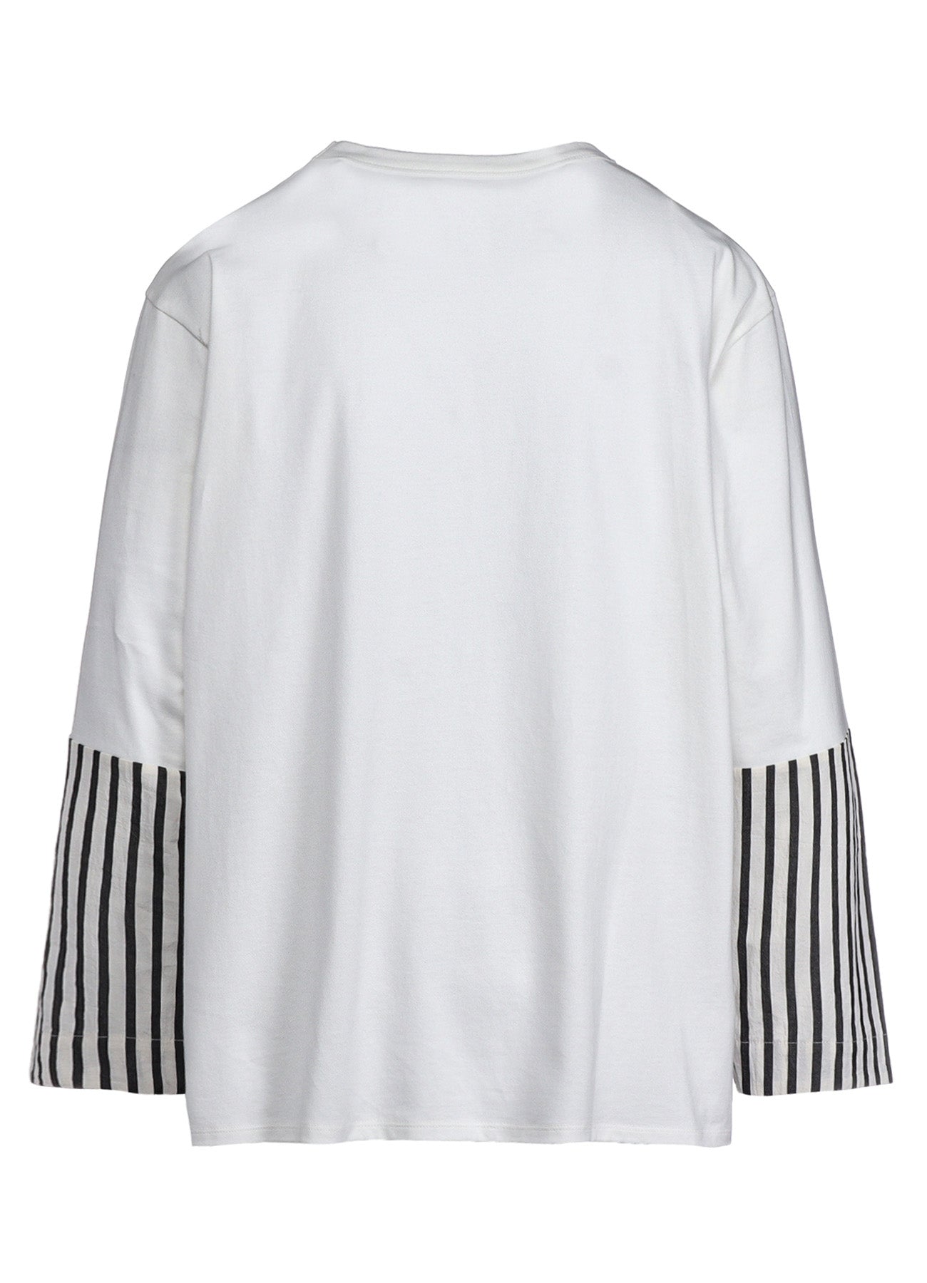 COTTON STRIPE SWITCHING SHIRT (M)