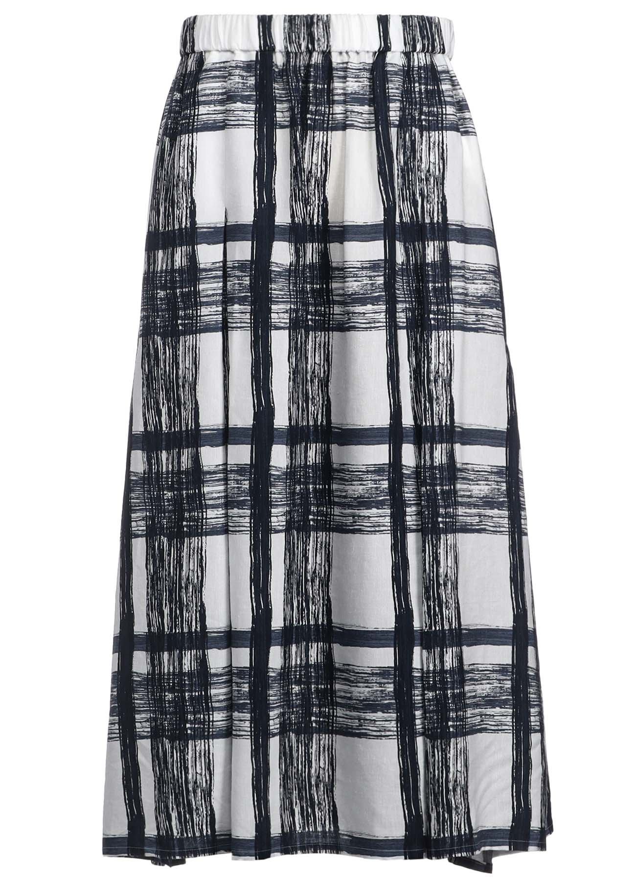 SHADOW PLAID SKIRT