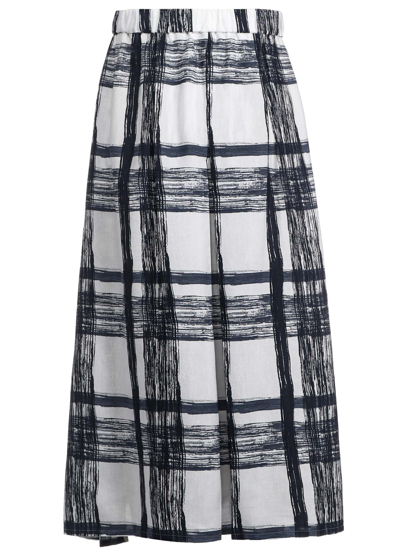 SHADOW PLAID SKIRT