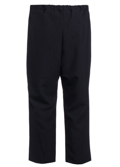 POLYESTER PLAIN WEAVE CROPPED PANTS