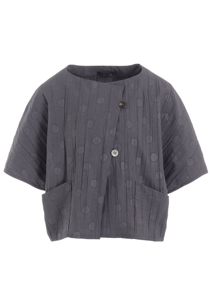 DOT PRINT WASHER SHORT JACKET