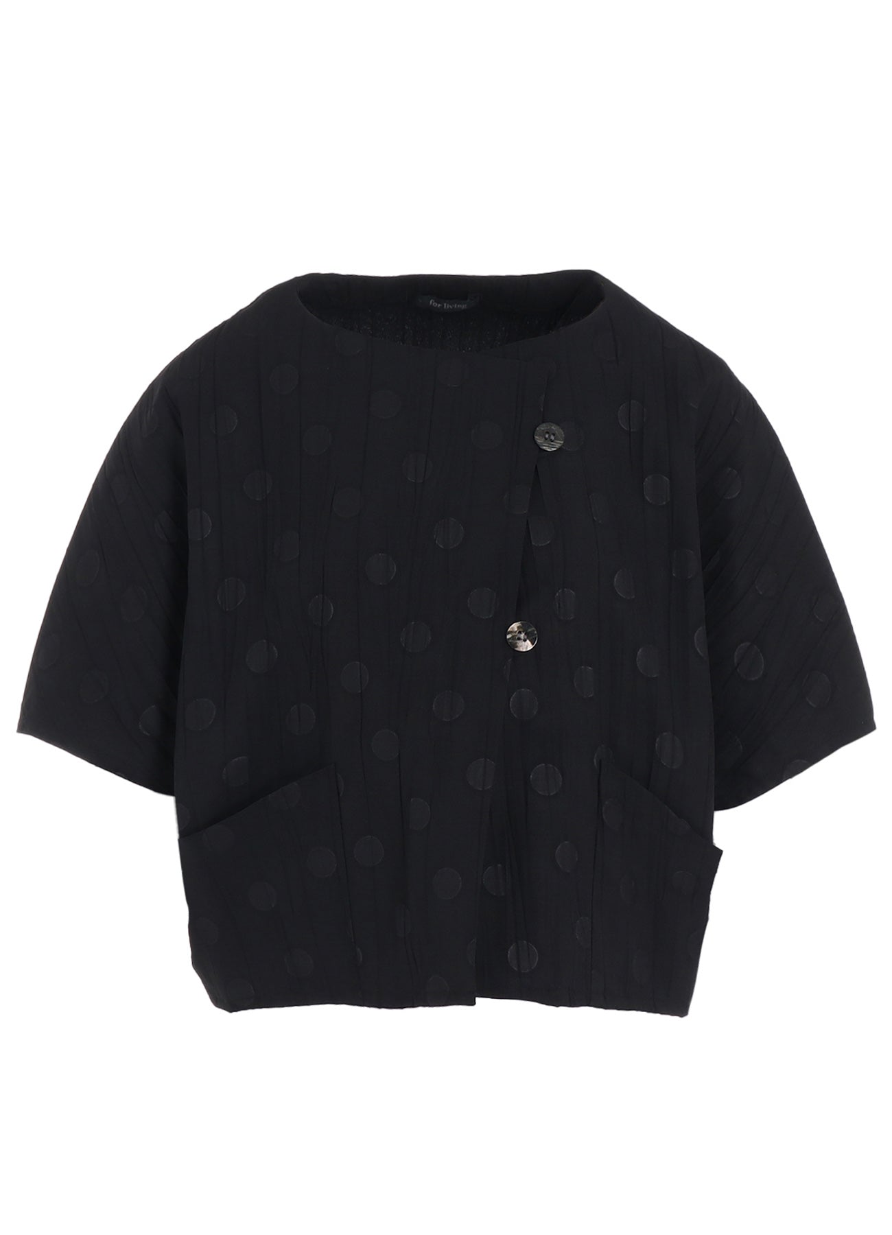 DOT PRINT WASHER SHORT JACKET