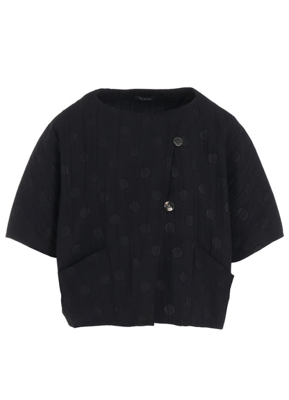 DOT PRINT WASHER SHORT JACKET