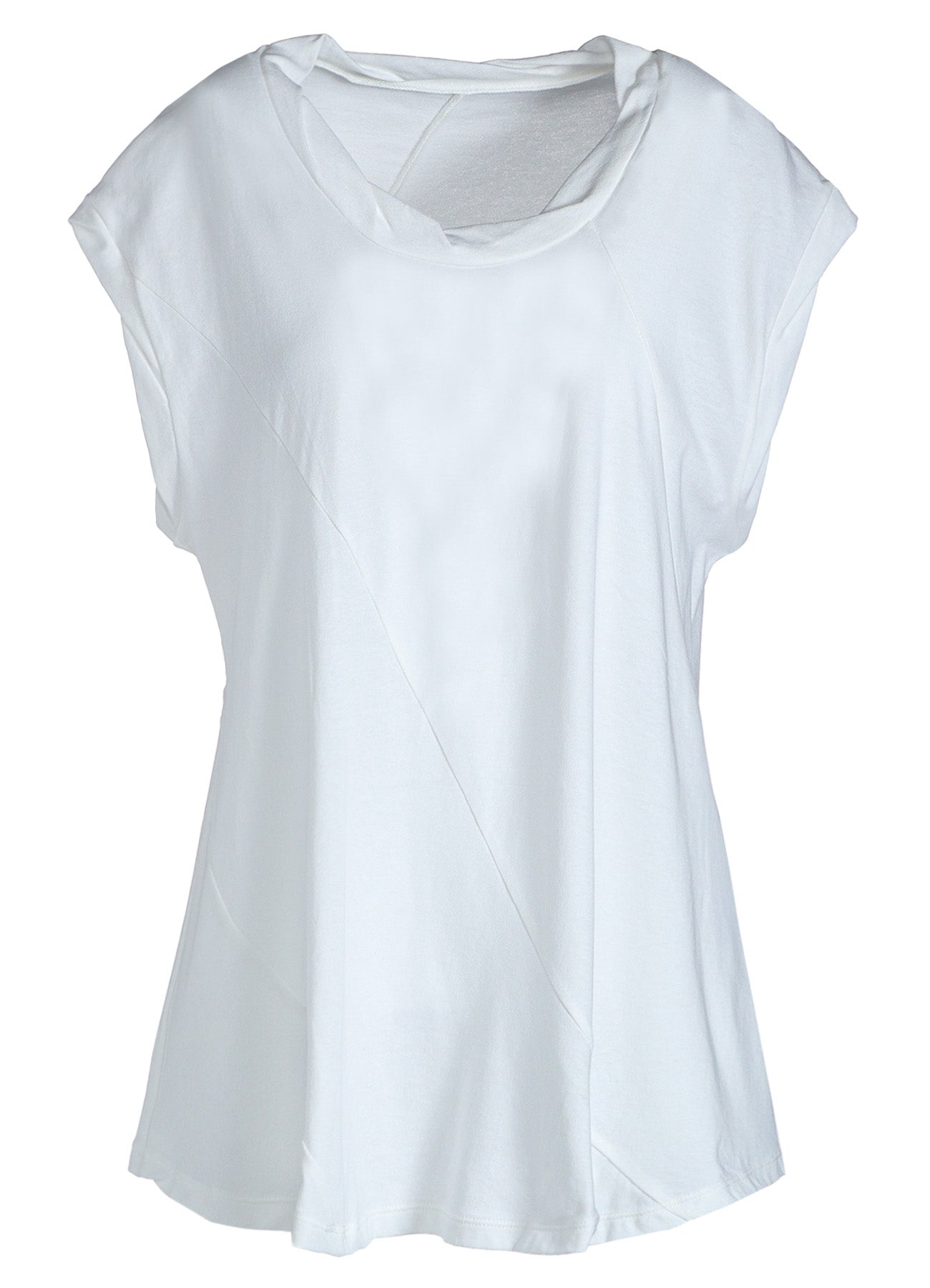 COTTON JERSEY NO SLEEVE SHIRT