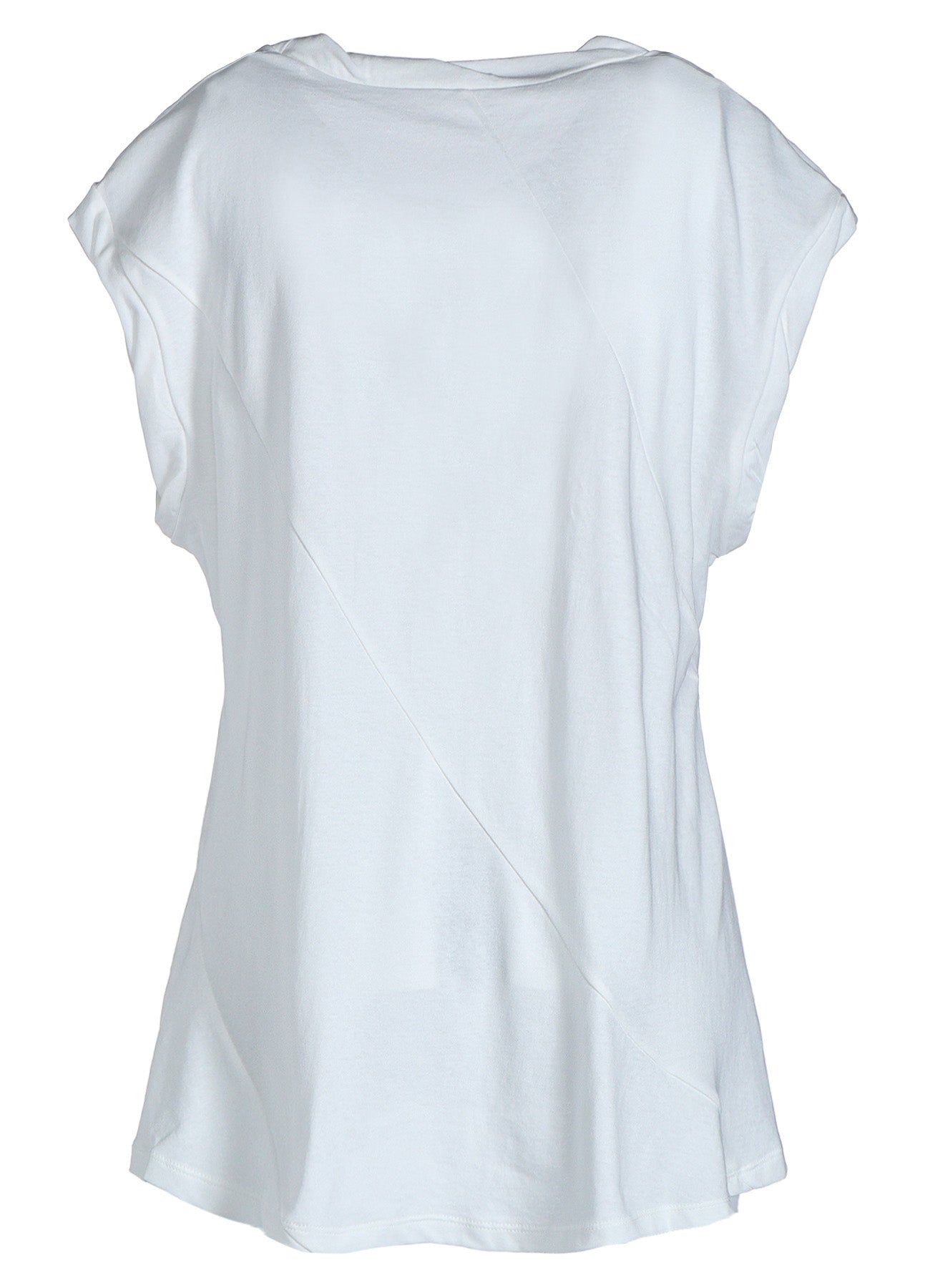 COTTON JERSEY NO SLEEVE SHIRT