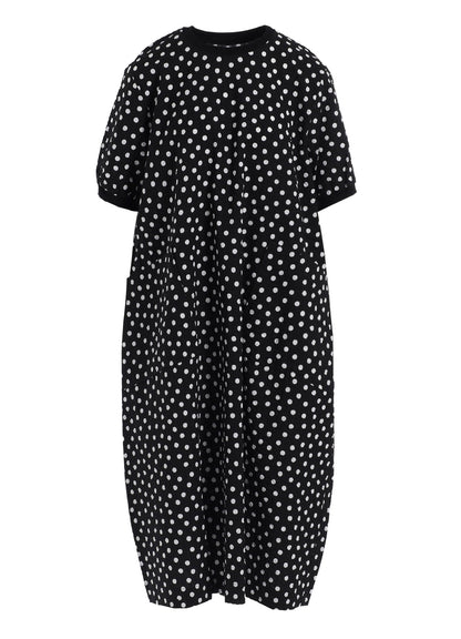 COTTON RIPPLE DOT PRINT ONE PIECE