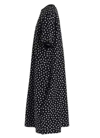 COTTON RIPPLE DOT PRINT ONE PIECE
