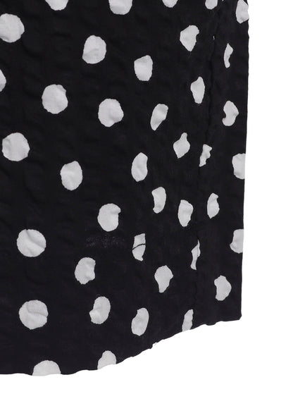 COTTON RIPPLE DOT PRINT ONE PIECE