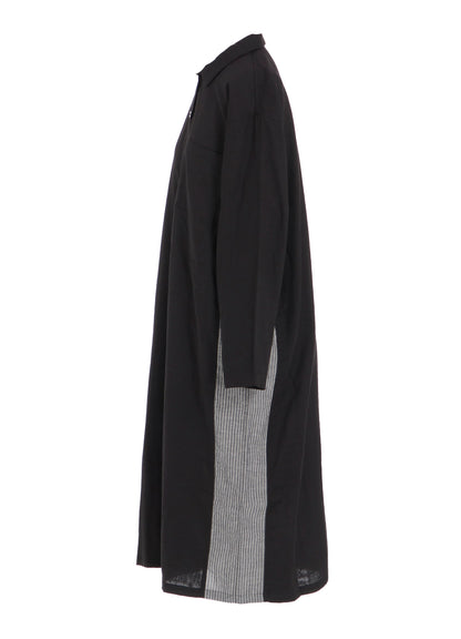 GAUZE + STRIPE ONE PIECE