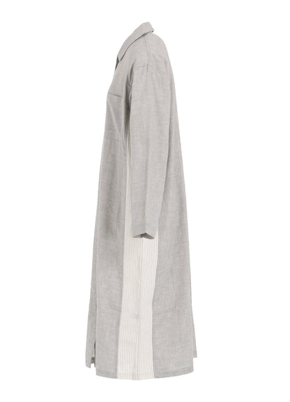 GAUZE + STRIPE ONE PIECE