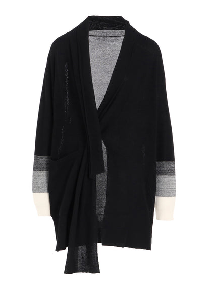 CAC KNIT GRADATION LONG CARDIGAN