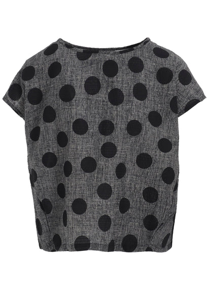 COTTON RIPPLE PRINT PULLOVER