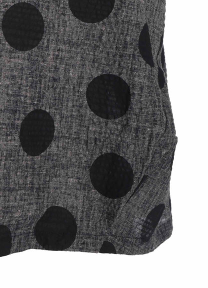 COTTON RIPPLE PRINT PULLOVER