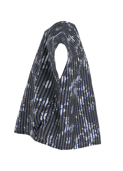 COTTON RIPPLE PRINT PULLOVER