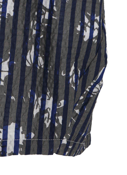 COTTON RIPPLE PRINT PULLOVER