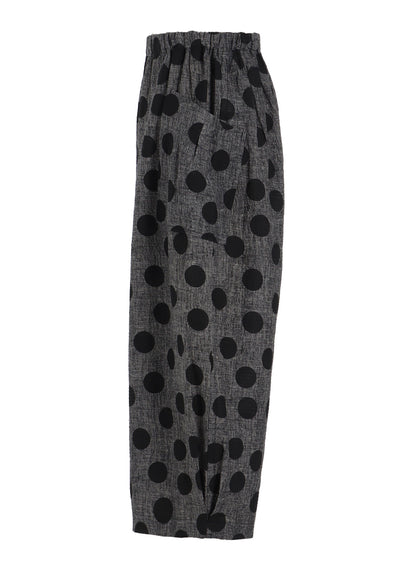 COTTON RIPPLE PRINT 4/5 LENGTH PANTS