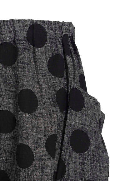 COTTON RIPPLE PRINT 4/5 LENGTH PANTS
