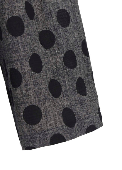 COTTON RIPPLE PRINT 4/5 LENGTH PANTS