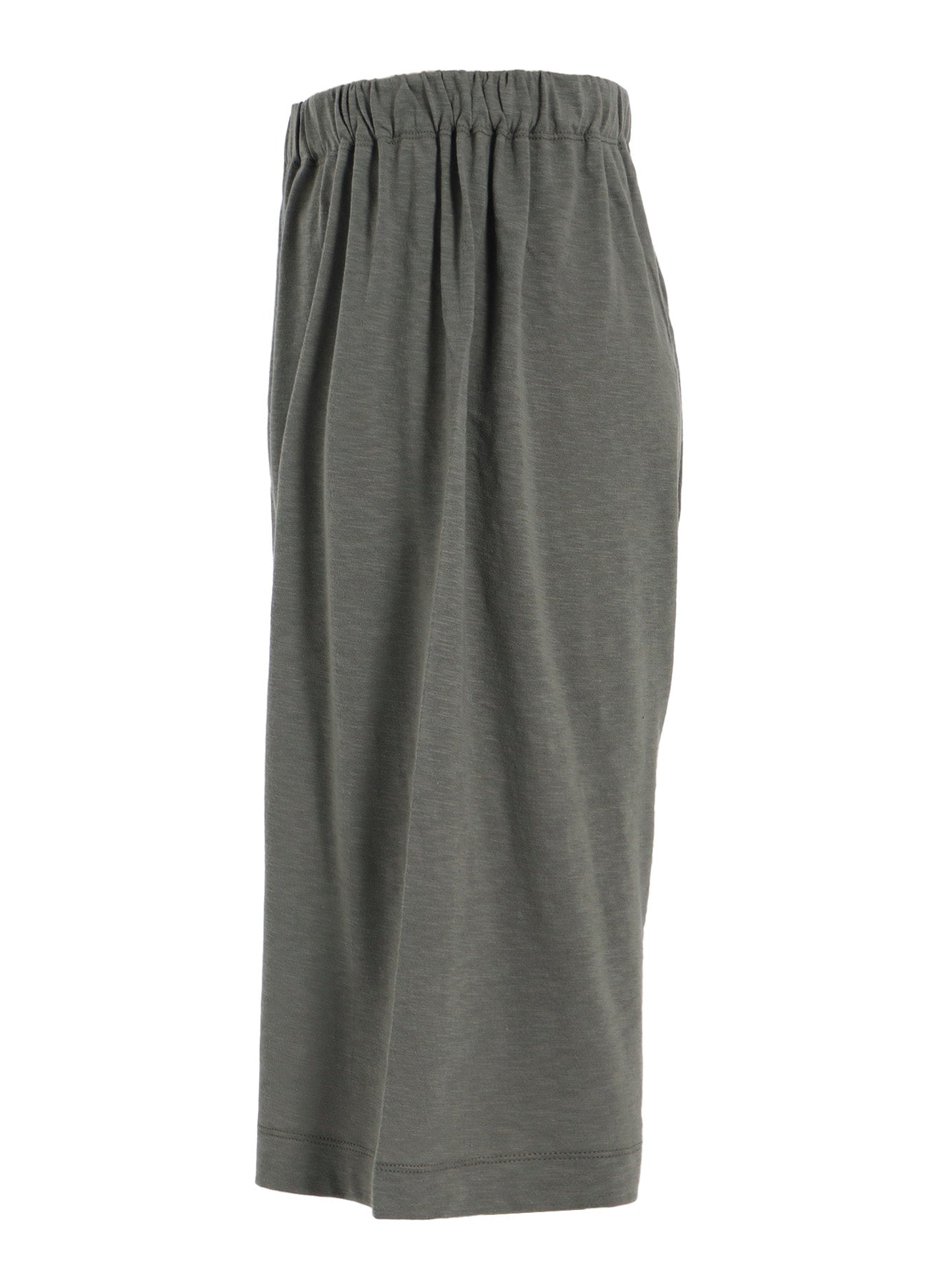 SLAB JERSEY KNEE-LENGTH PANTS