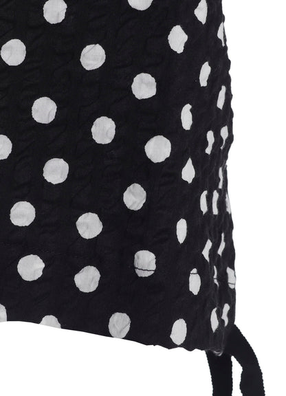 COTTON RIPPLE DOT PRINT PULLOVER
